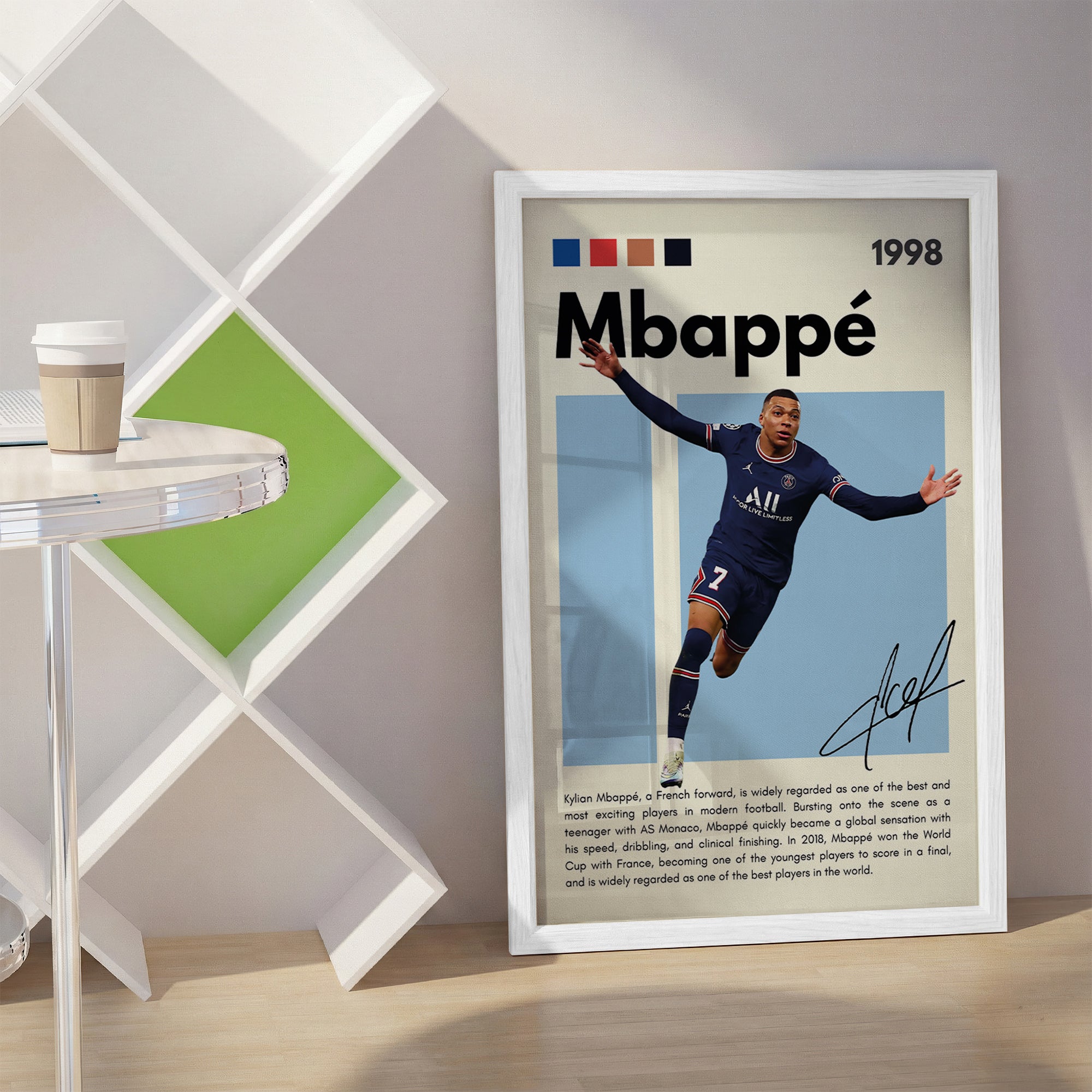 Kylian Mbappé Football Wall Art (SP1)