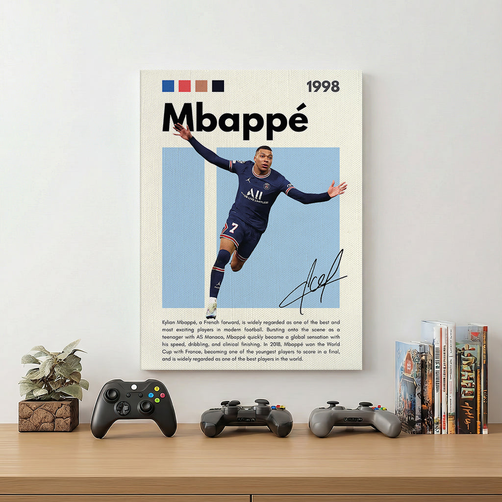 Kylian Mbappé Football Wall Art (SP1)
