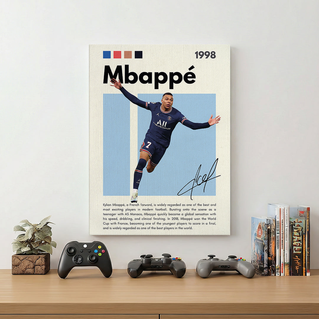 Kylian Mbappé Football Wall Art (SP1)