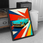 Blue Car Wall Art (SP10)