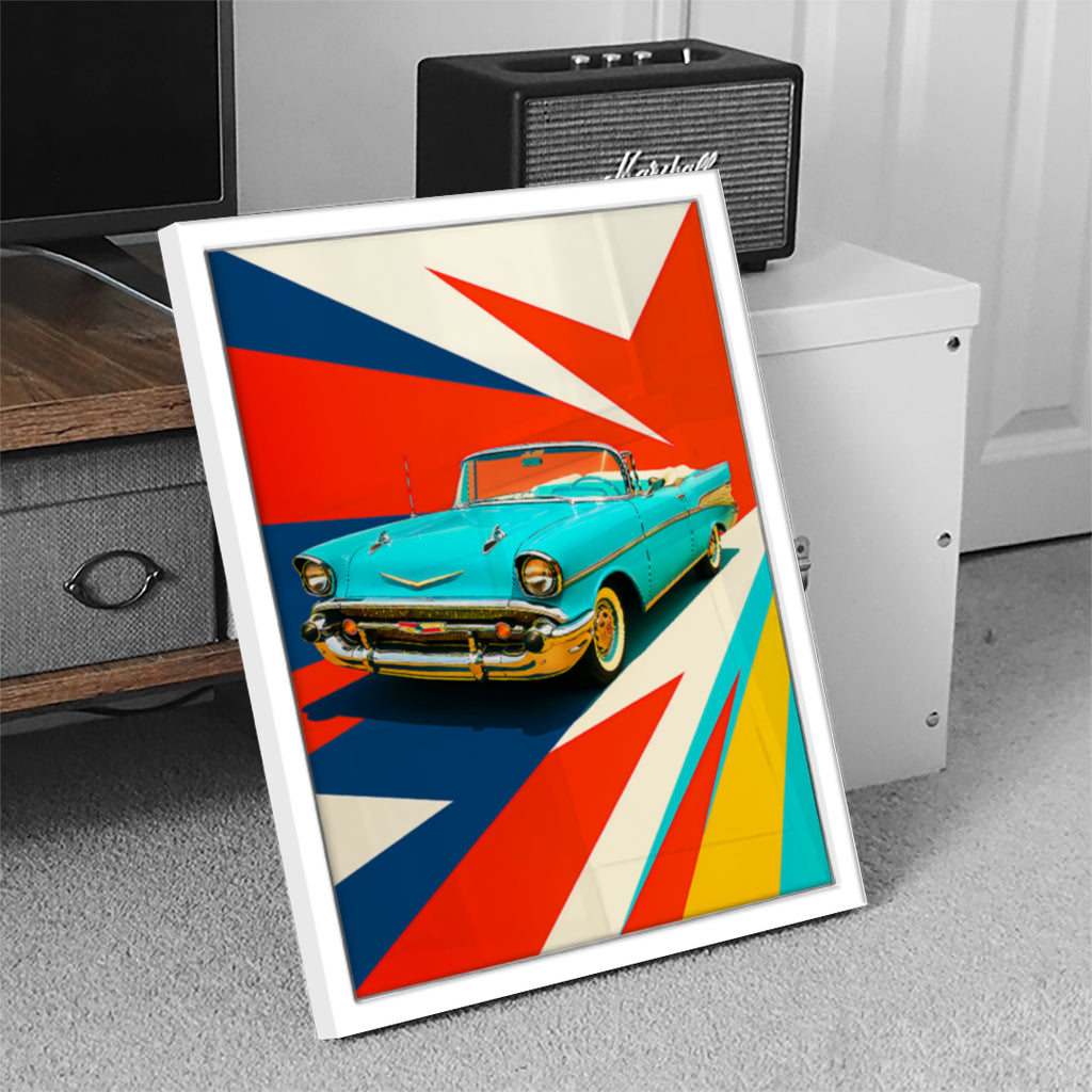 Blue Car Wall Art (SP10)