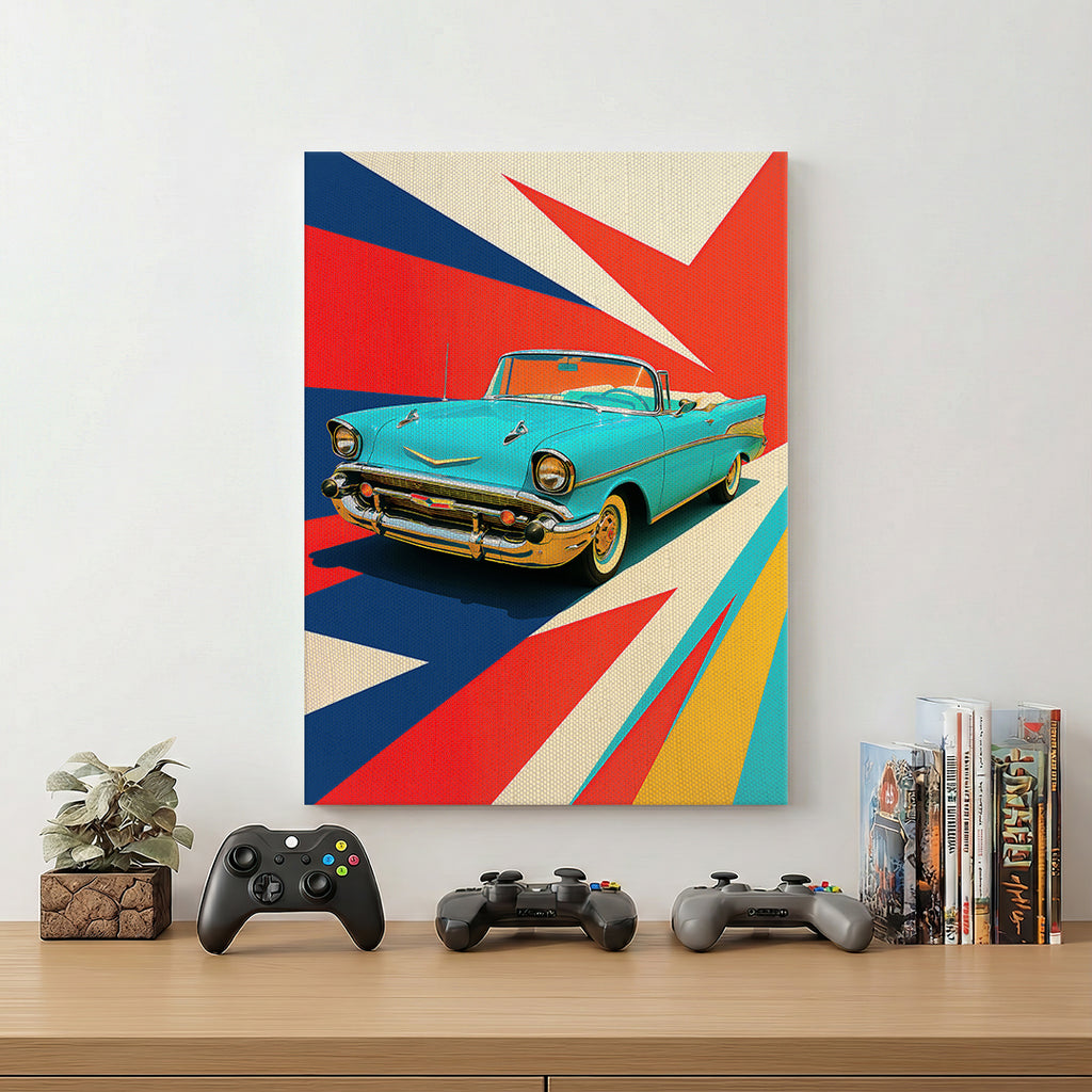 Blue Car Wall Art (SP10)