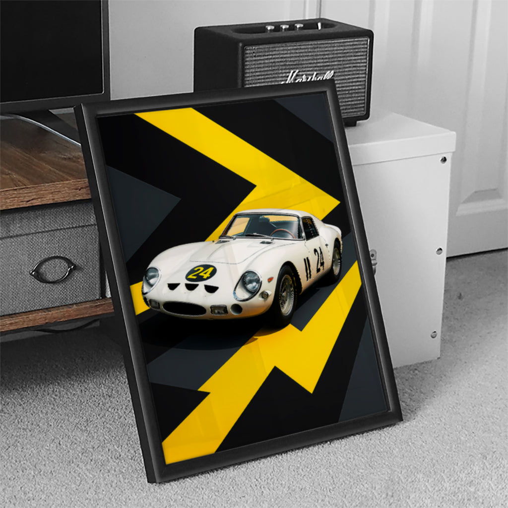 White Car Wall Art (SP11)