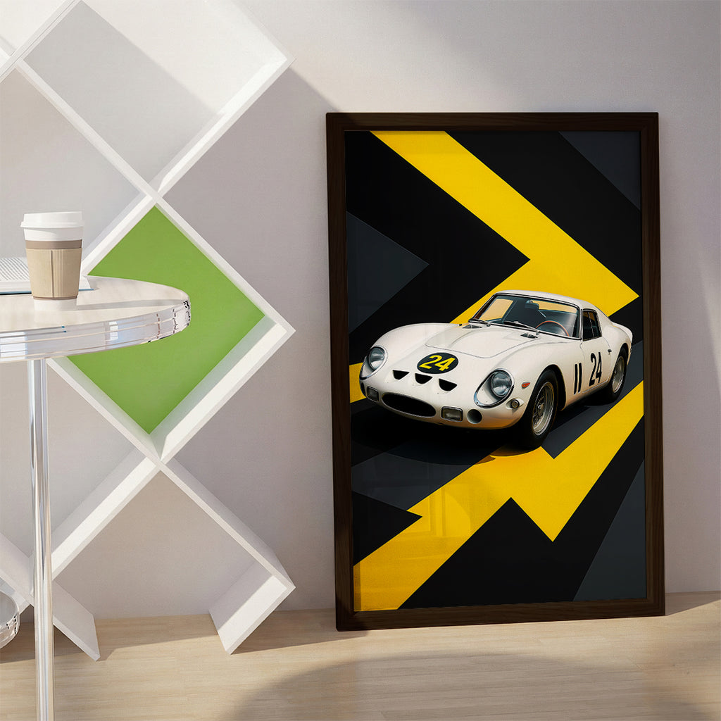 White Car Wall Art (SP11)