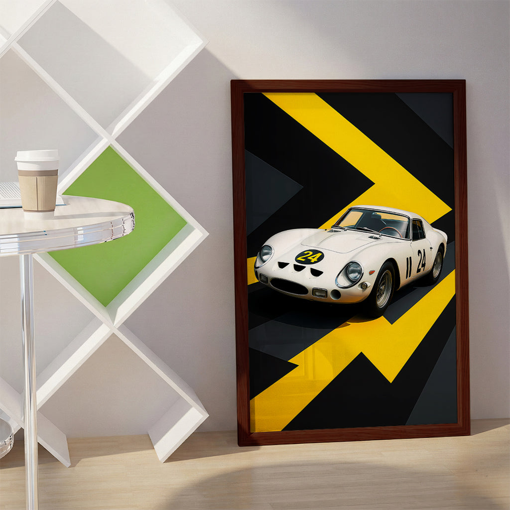 White Car Wall Art (SP11)