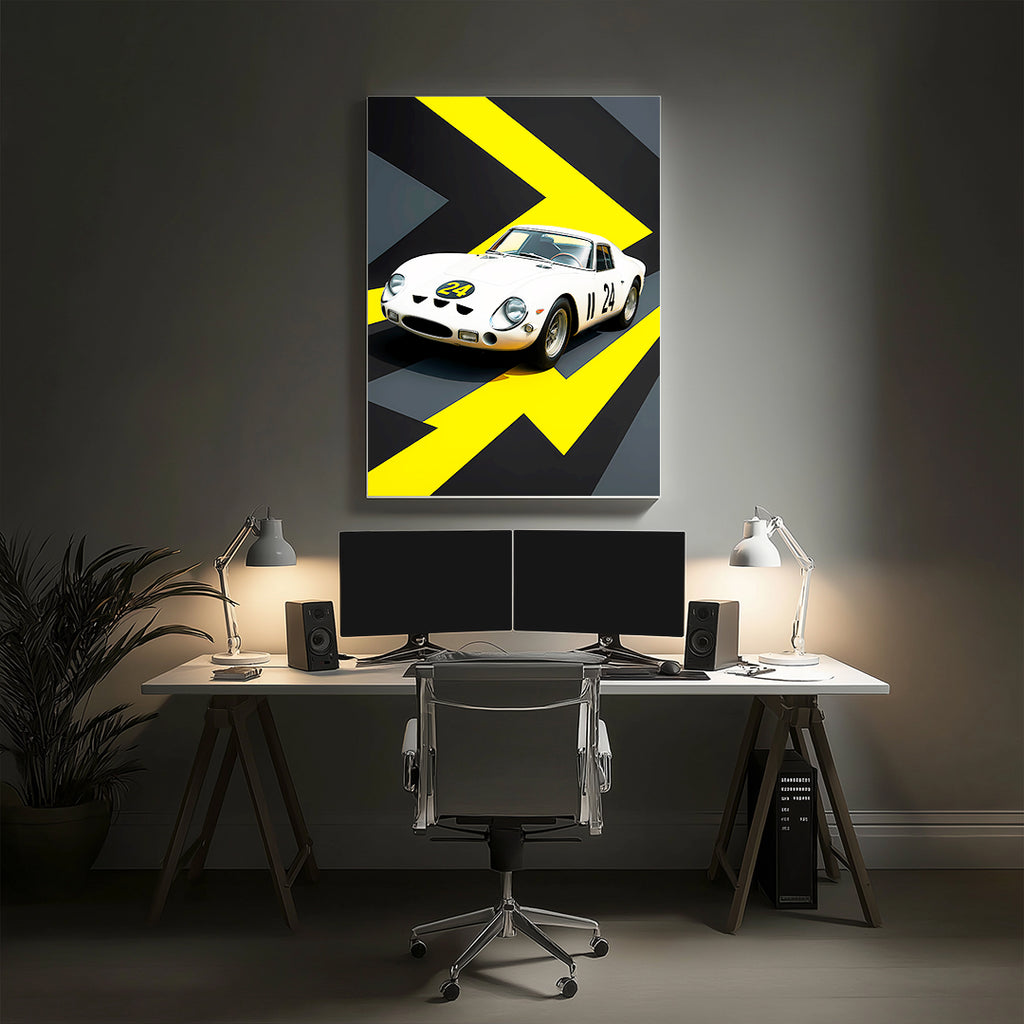 White Car Wall Art (SP11)