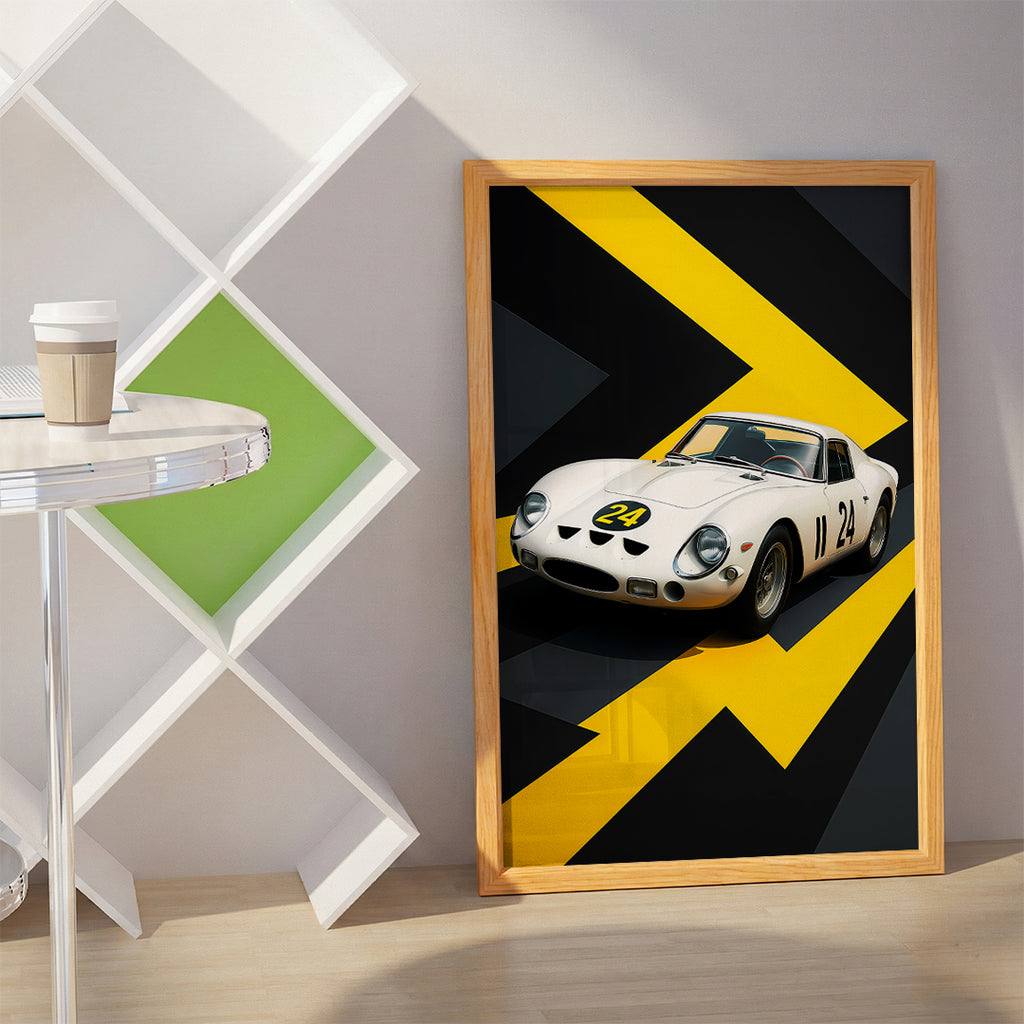 White Car Wall Art (SP11)