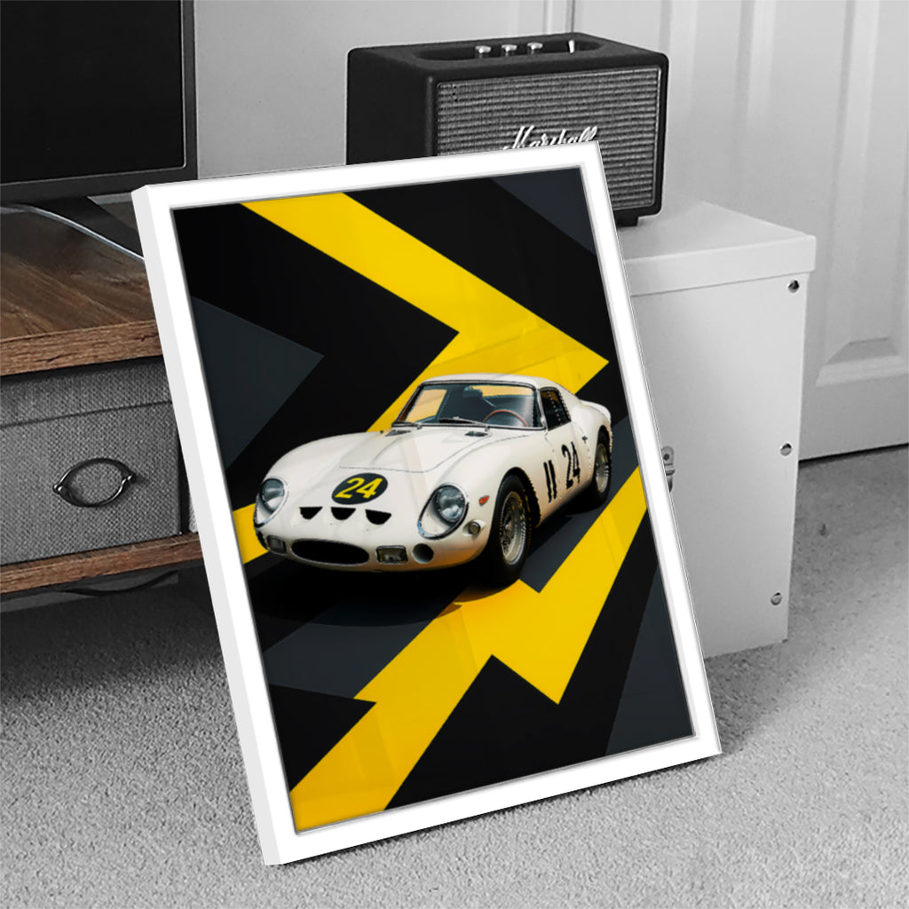 White Car Wall Art (SP11)