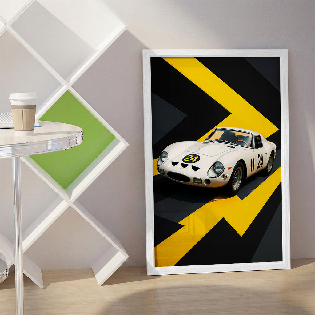 White Car Wall Art (SP11)