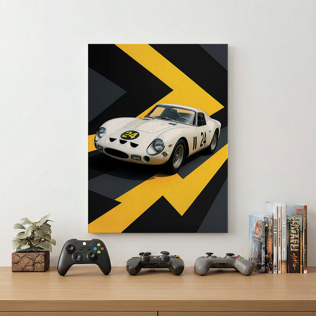 White Car Wall Art (SP11)