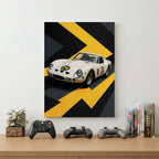White Car Wall Art (SP11)
