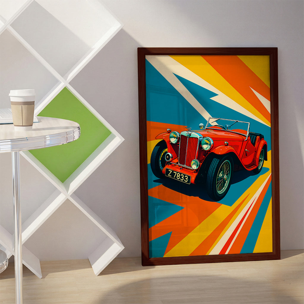 Red Car Wall Art (SP12)
