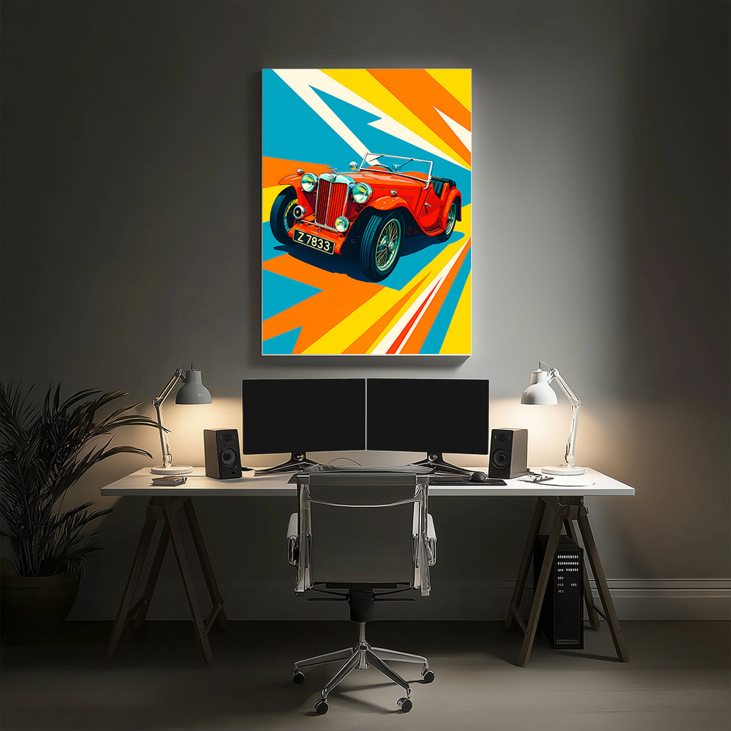 Red Car Wall Art (SP12)