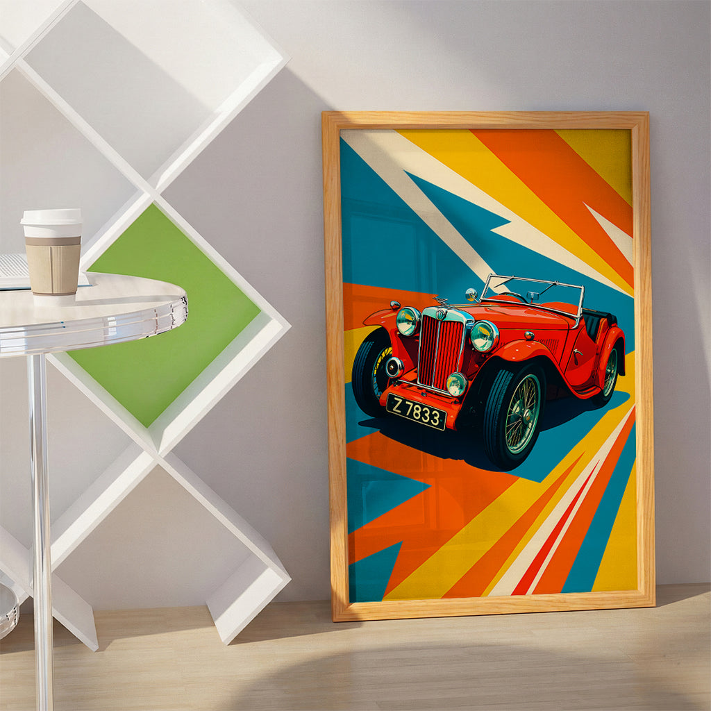 Red Car Wall Art (SP12)