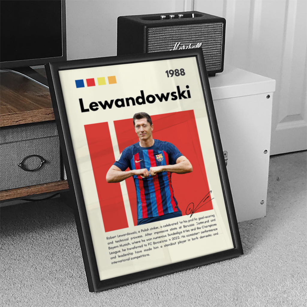 Robert Lewandowski Football Wall Art (SP14)