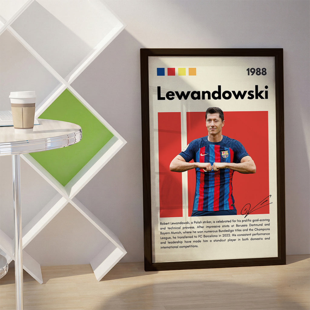 Robert Lewandowski Football Wall Art (SP14)