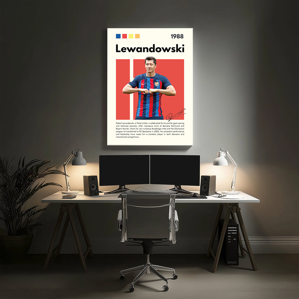 Robert Lewandowski Football Wall Art (SP14)