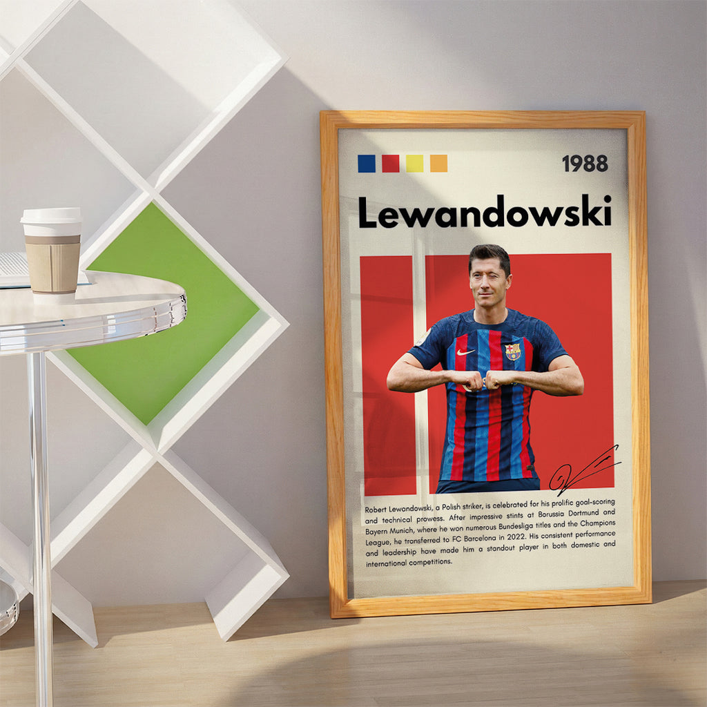 Robert Lewandowski Football Wall Art (SP14)