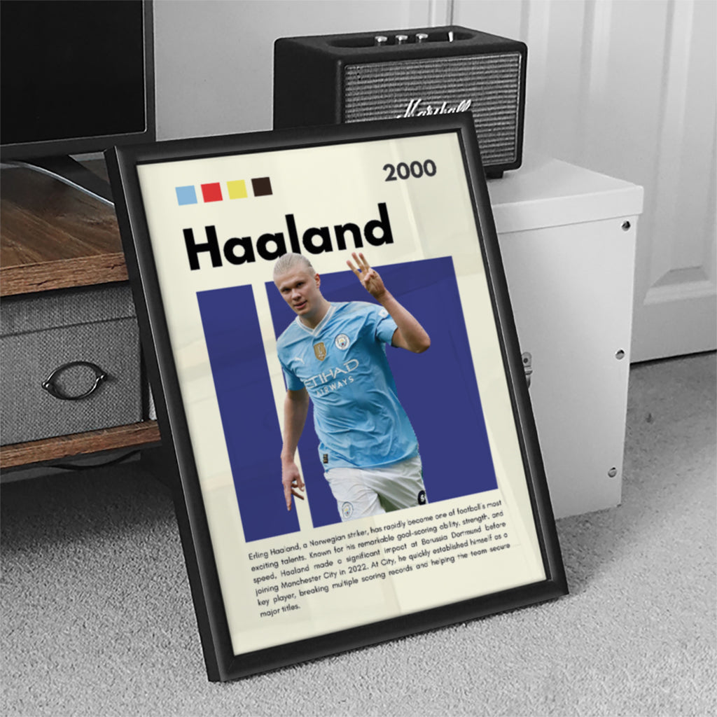 Erling Haaland Football Wall Art (SP15)