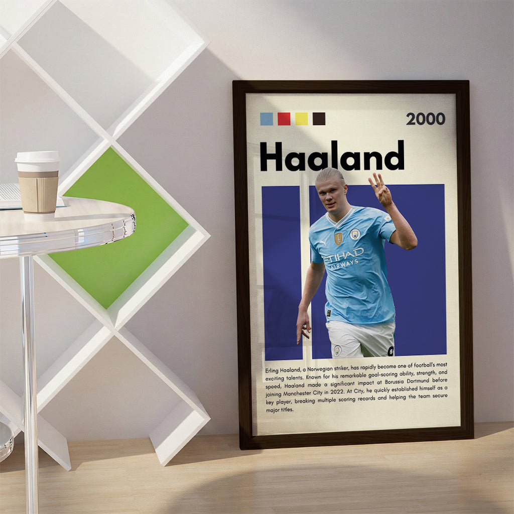 Erling Haaland Football Wall Art (SP15)