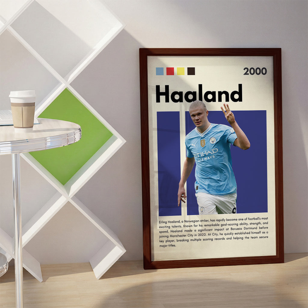 Erling Haaland Football Wall Art (SP15)