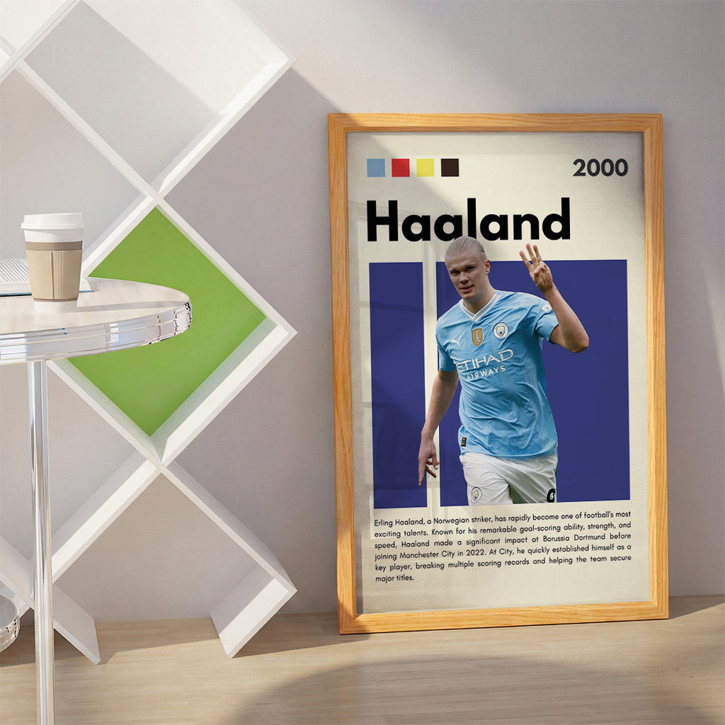 Erling Haaland Football Wall Art (SP15)