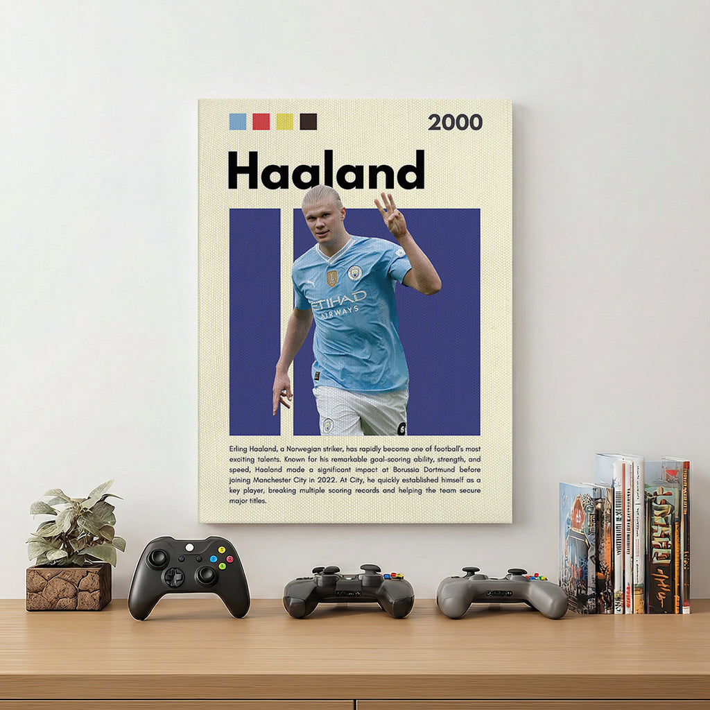 Erling Haaland Football Wall Art (SP15)