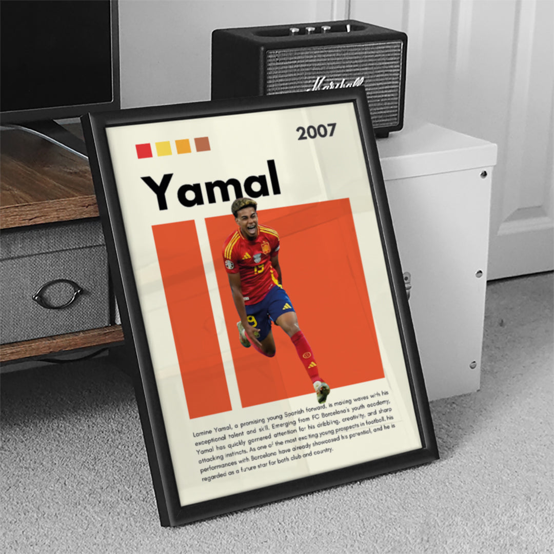 Lamine Yamal Football Wall Art (SP18)