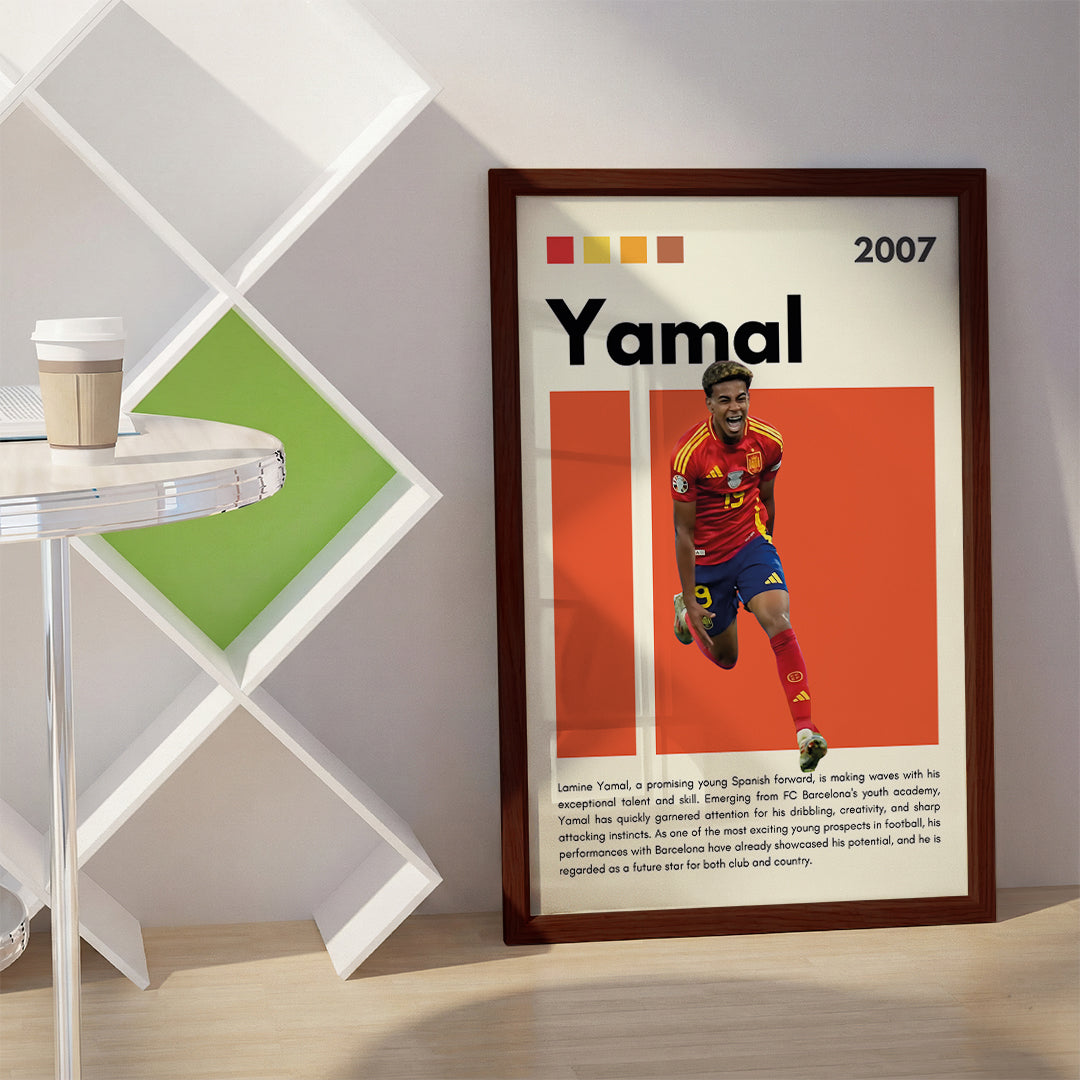 Lamine Yamal Football Wall Art (SP18)