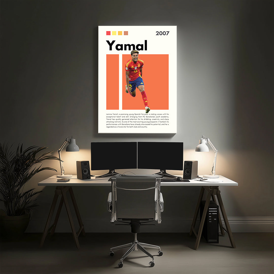 Lamine Yamal Football Wall Art (SP18)