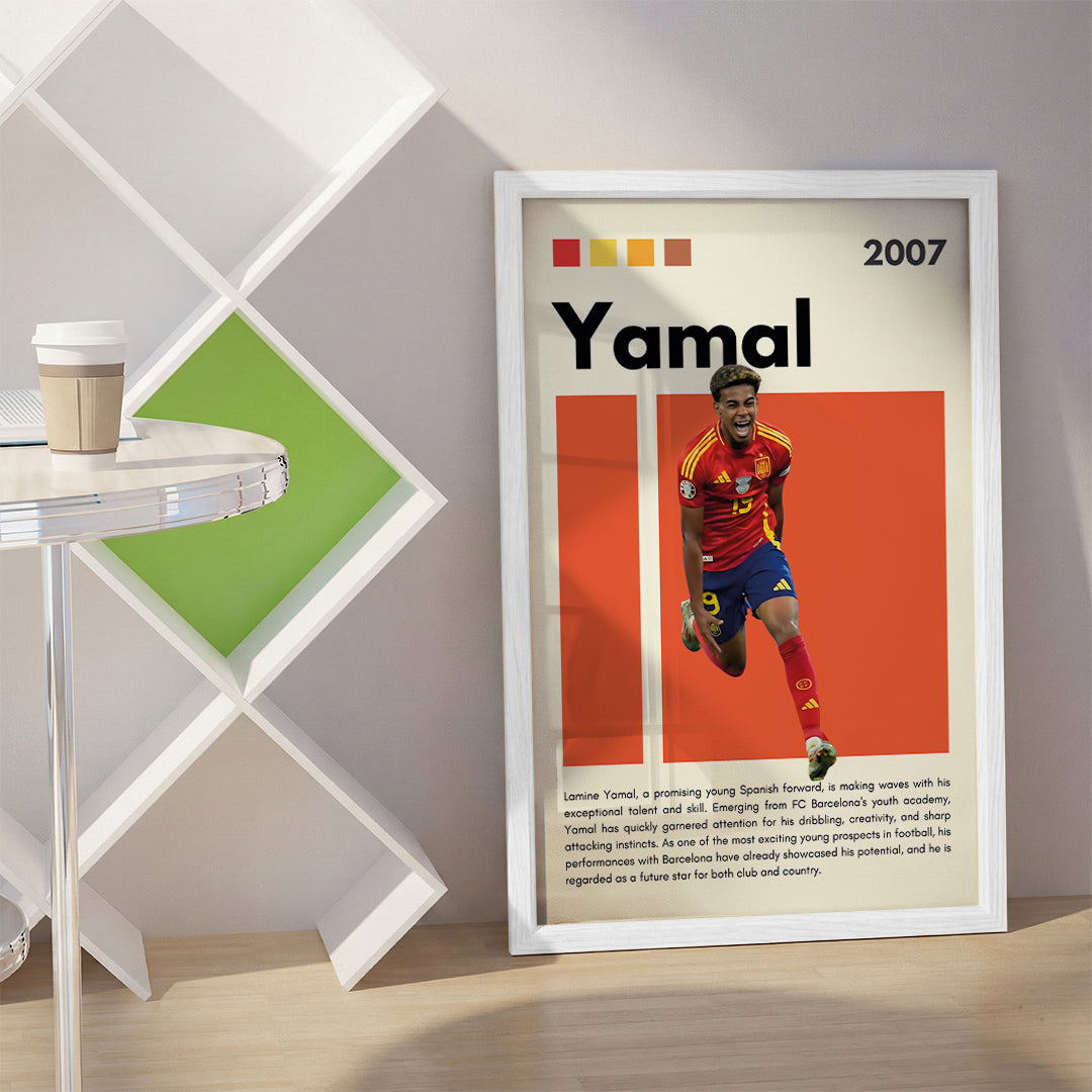 Lamine Yamal Football Wall Art (SP18)