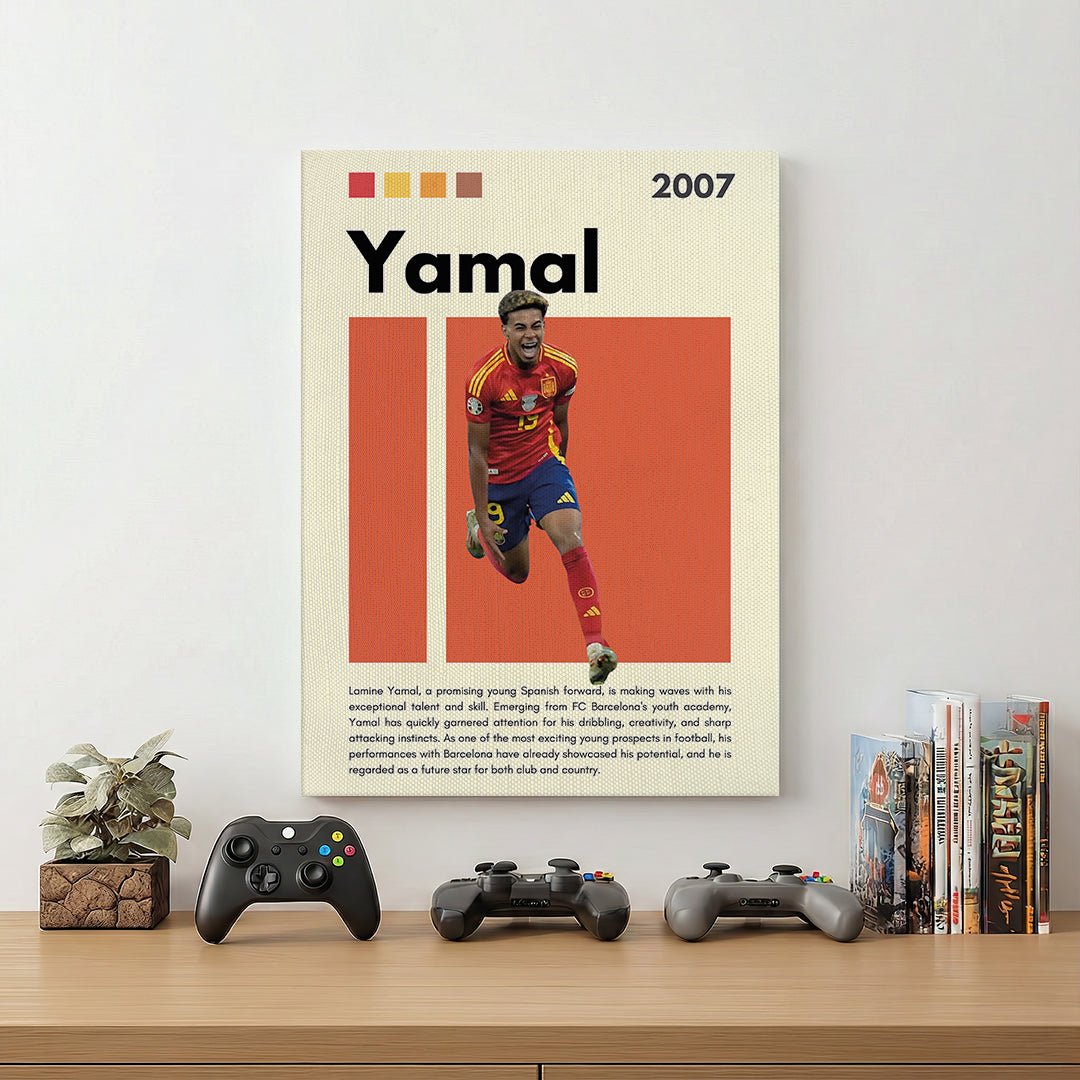 Lamine Yamal Football Wall Art (SP18)