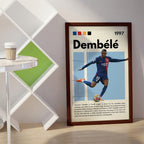 Ousmane Dembélé Football Wall Art (SP20)