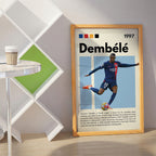 Ousmane Dembélé Football Wall Art (SP20)