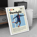 Ousmane Dembélé Football Wall Art (SP20)