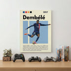 Ousmane Dembélé Football Wall Art (SP20)