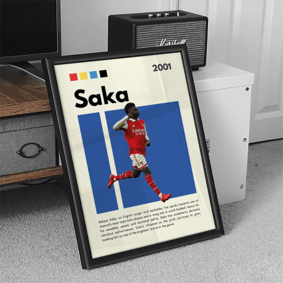 Bukayo Saka Football Wall Art (SP22)