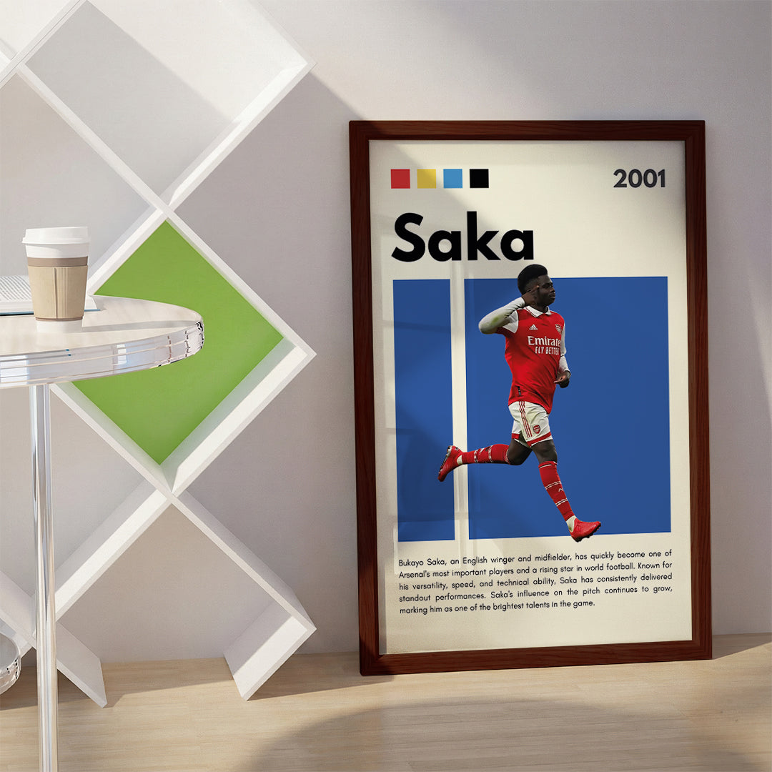 Bukayo Saka Football Wall Art (SP22)
