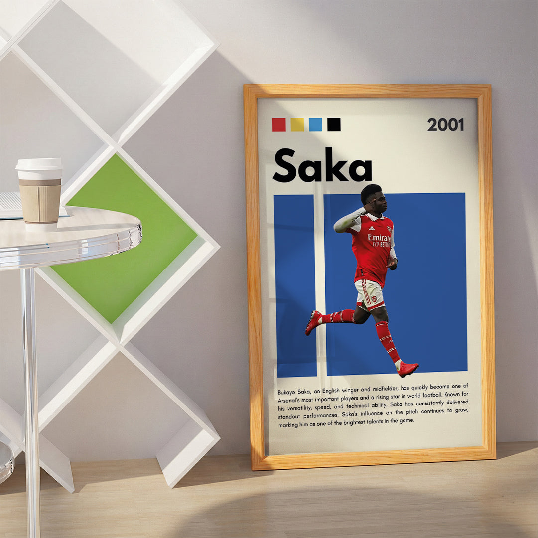Bukayo Saka Football Wall Art (SP22)