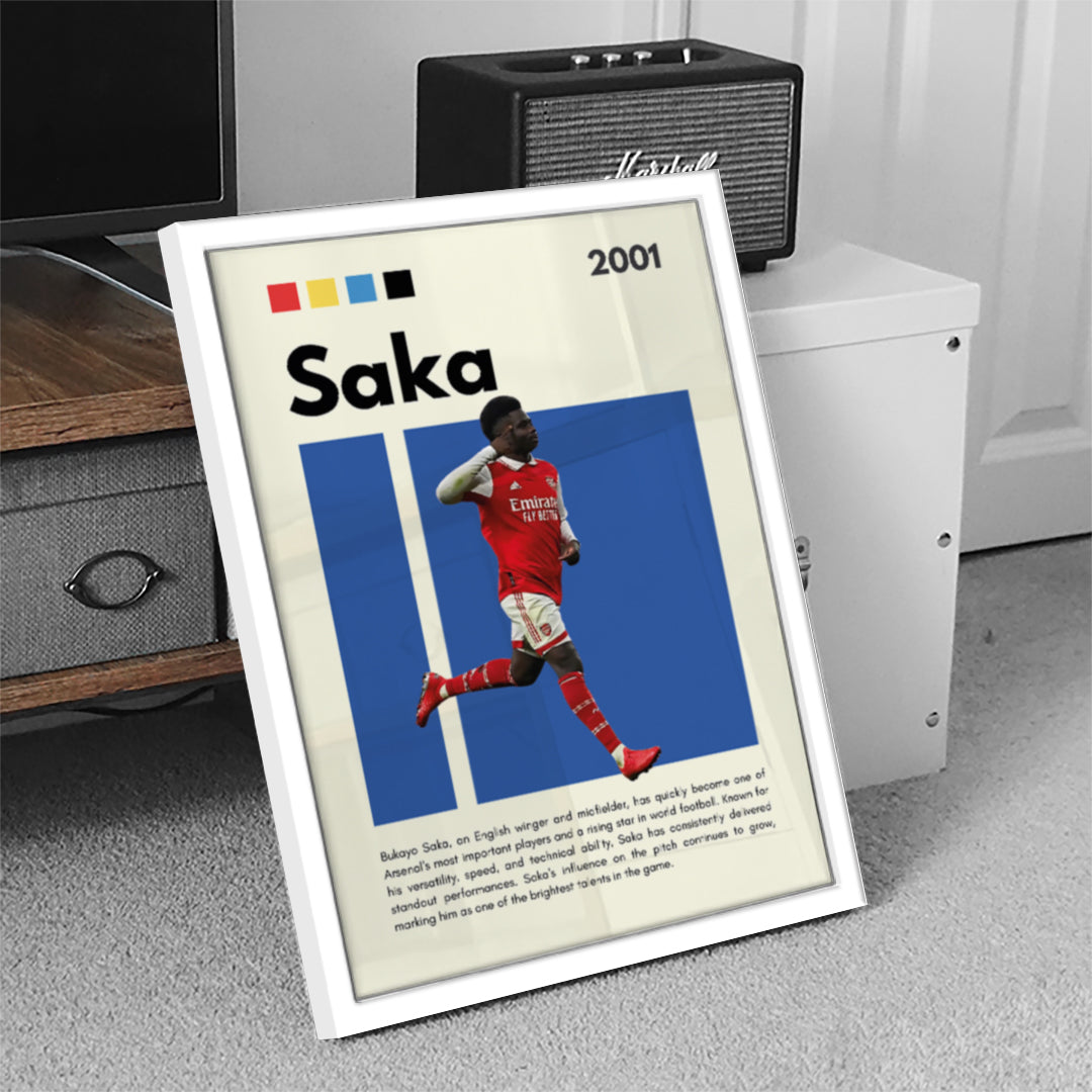 Bukayo Saka Football Wall Art (SP22)