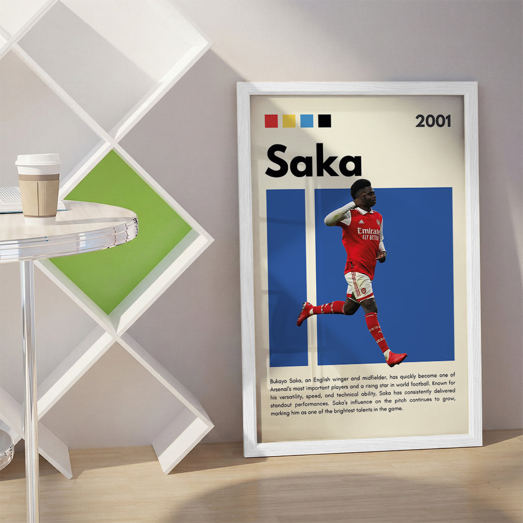 Bukayo Saka Football Wall Art (SP22)