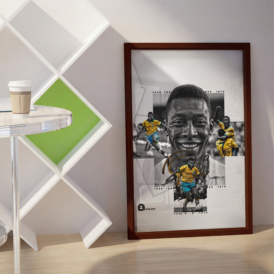 Brazilian Footballer Pelé Wall Art (SP26)