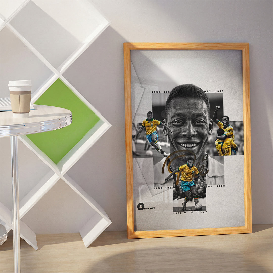 Brazilian Footballer Pelé Wall Art (SP26)