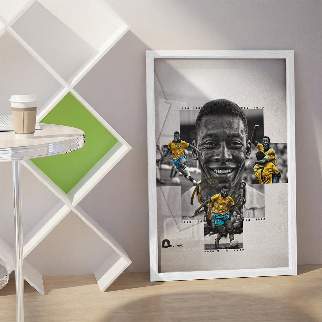 Brazilian Footballer Pelé Wall Art (SP26)