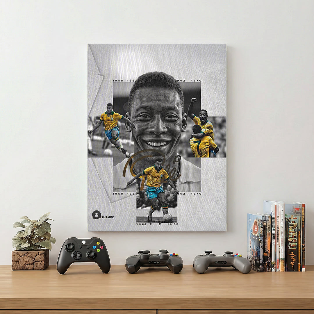 Brazilian Footballer Pelé Wall Art (SP26)