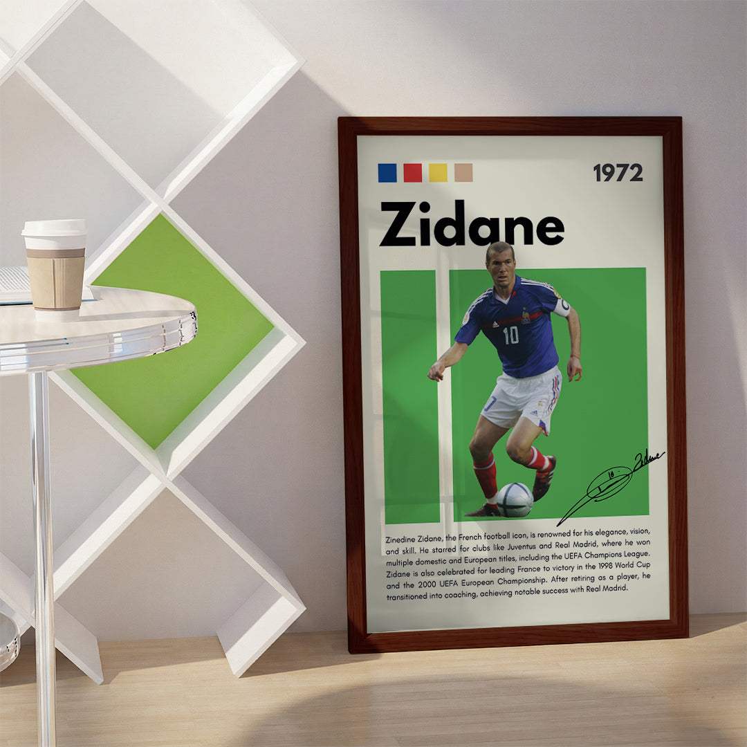 Zidane Football Wall Art (SP30)