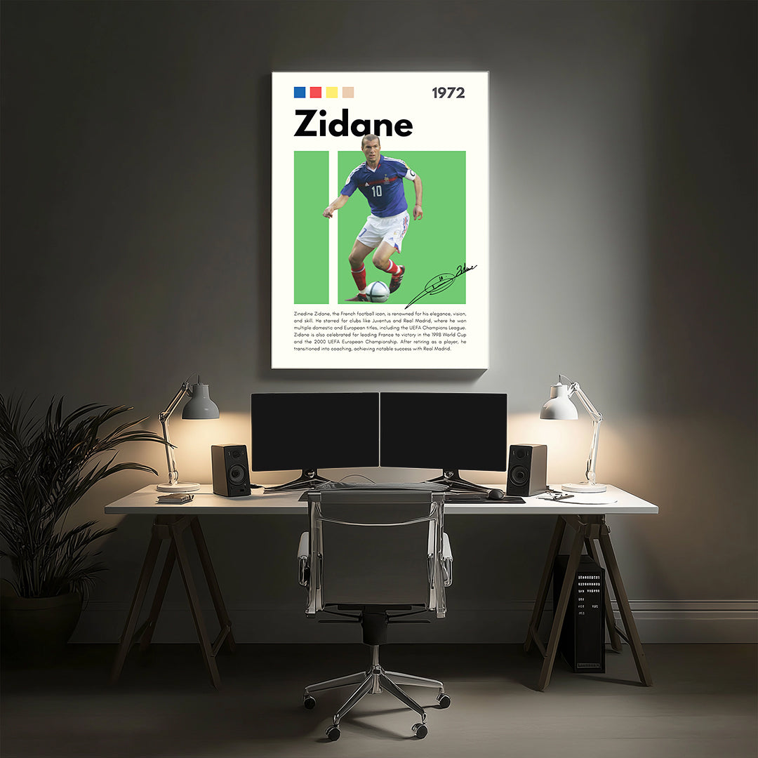 Zidane Football Wall Art (SP30)