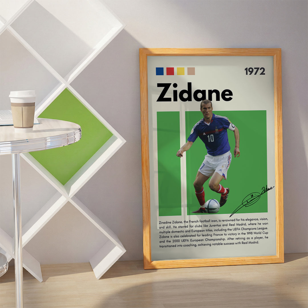Zidane Football Wall Art (SP30)