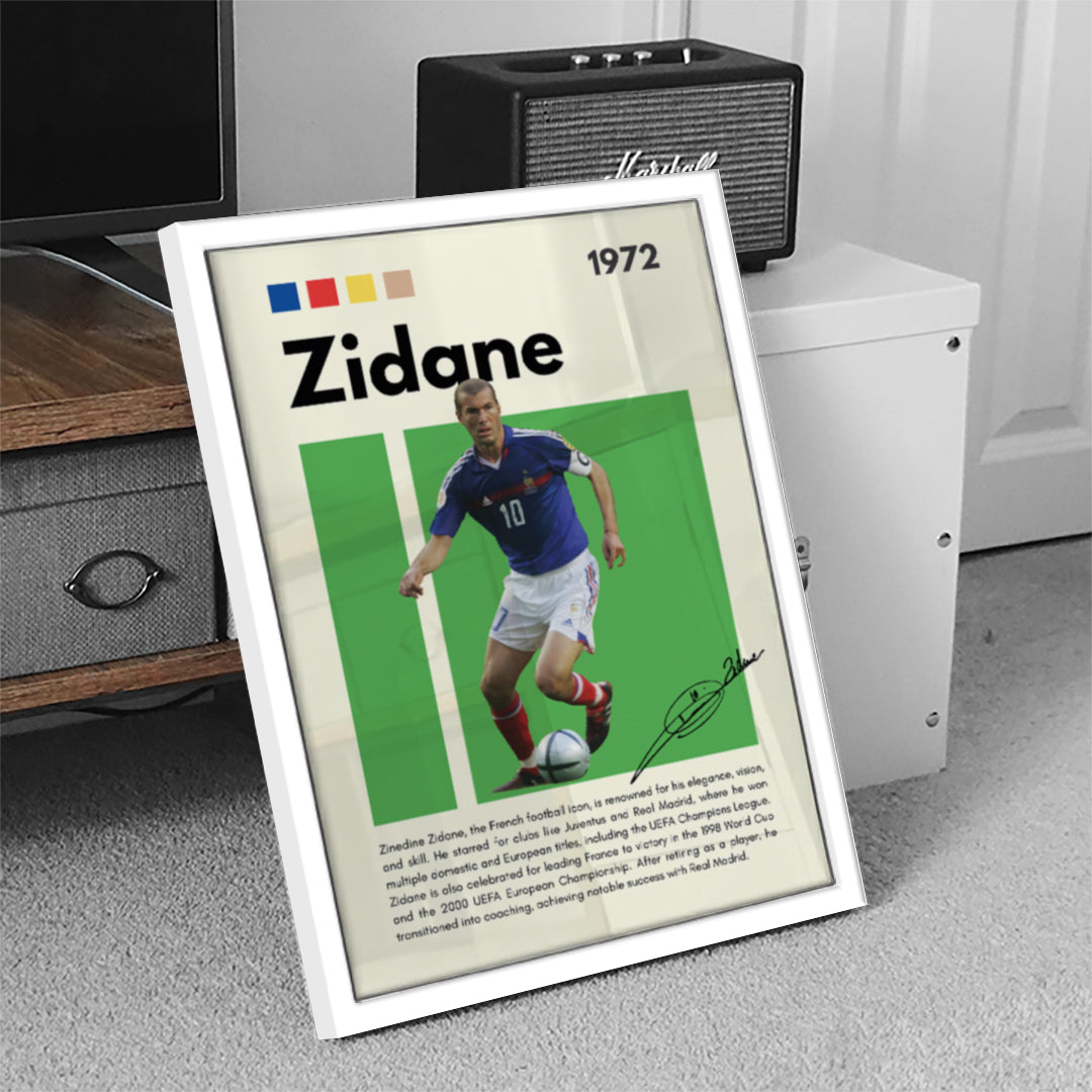 Zidane Football Wall Art (SP30)