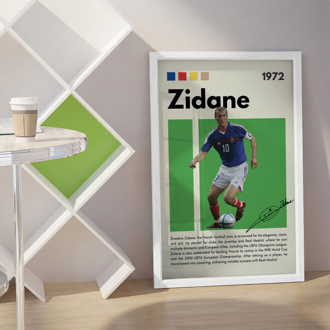 Zidane Football Wall Art (SP30)